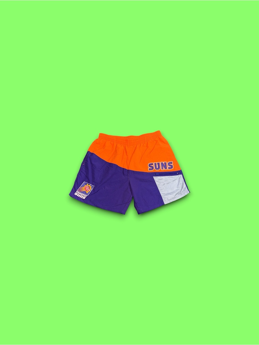Mitchell & Ness Phoenix Suns Purple Nylon Utility Workout Gym Shorts Large